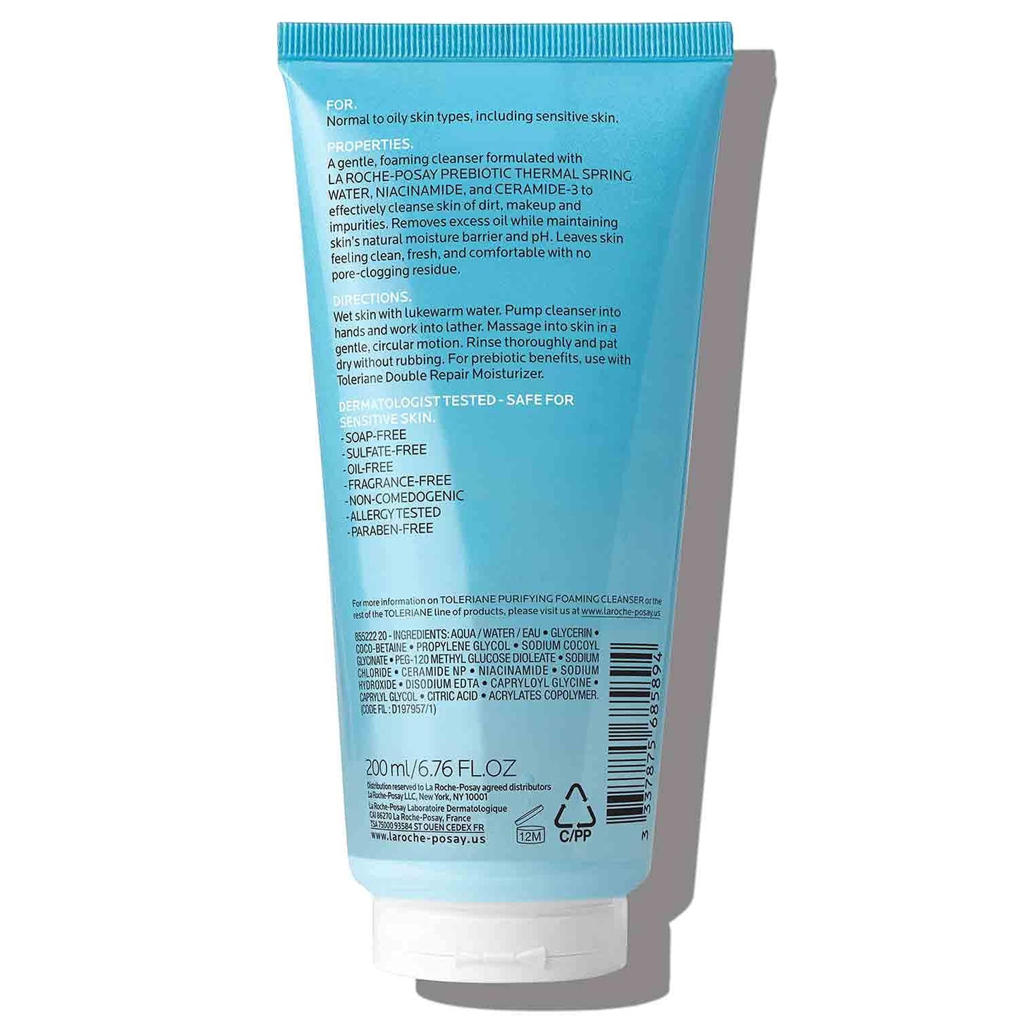 La Roche-Posay 라로슈포제 톨레리앙 퓨리파잉 포밍 클렌저 — 지성 피부용