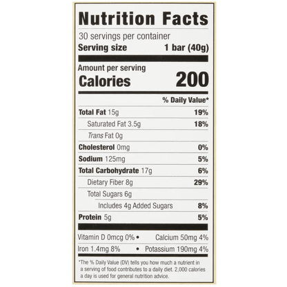 Kirkland Signature 커클랜드 시그니처 코코아 드리즐 & 천일염 너트 바 - 1.41 oz (40 g) - 30 Bars