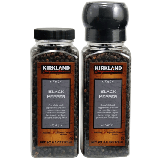 Kirkland Signature 커클랜드 시그니처 블랙 페퍼 그라인더 - 6.3 oz (179 g) - 2병 (그라인더 포함)