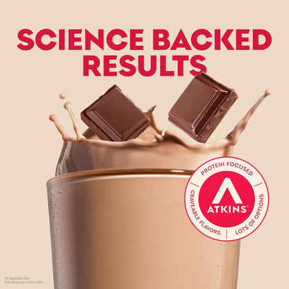 Atkins High Protein Shake — 11 fl oz (325mL) × 12 Bottles