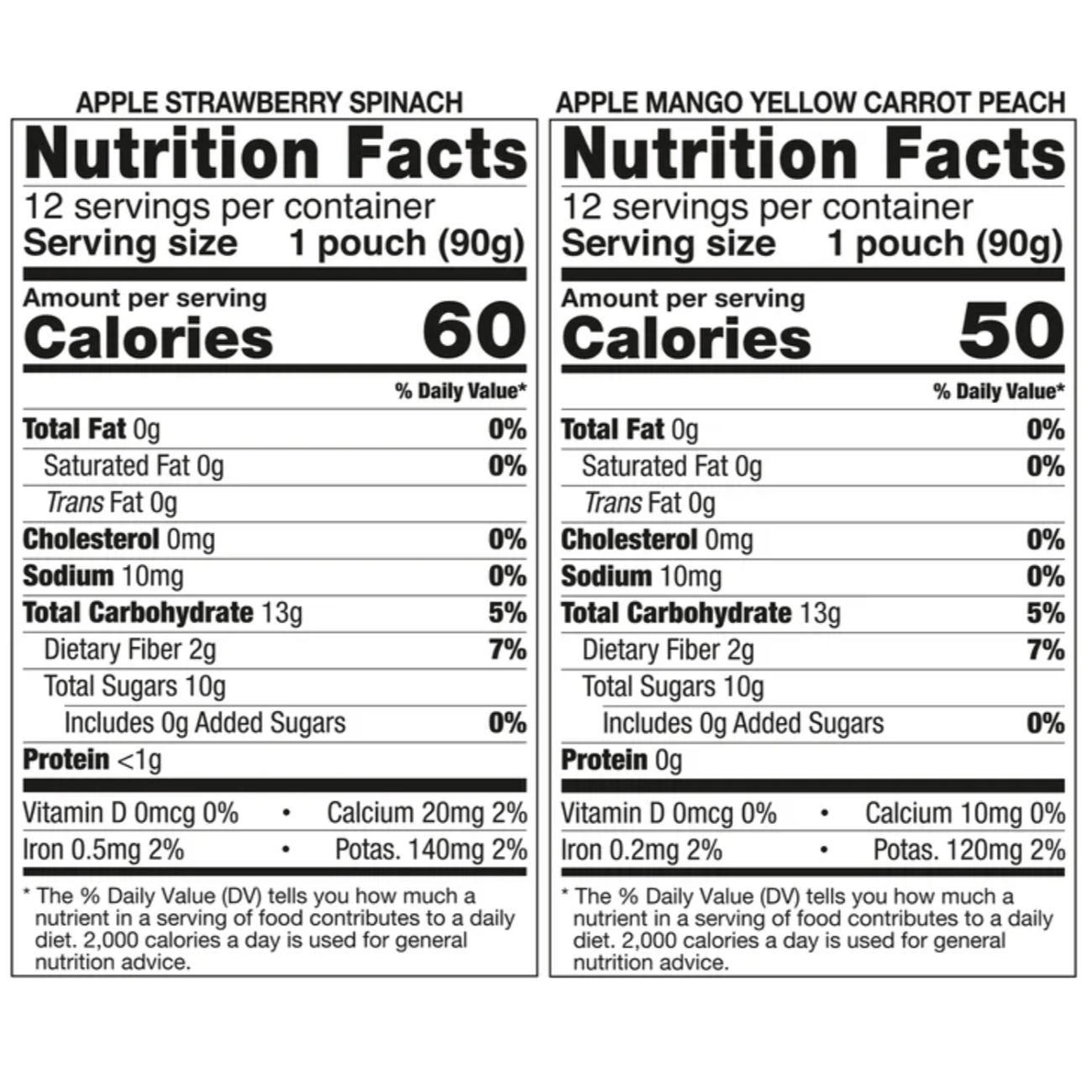 Kirkland Signature, Organic Fruit and Vegetable Pouches, Variety Pack - 3.17 oz (90 g) - 24 Pouches