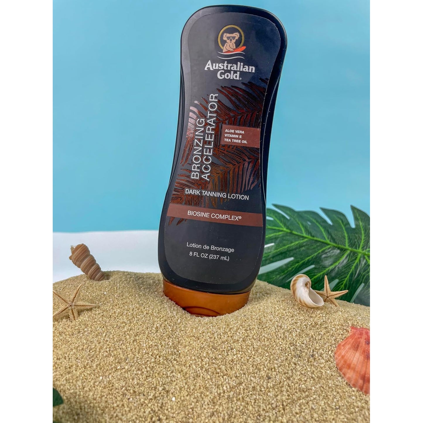 오스트레일리안 골드 다크 태닝 액셀러레이터 로션 (브론저 함유) - 8 fl oz (237 mL)