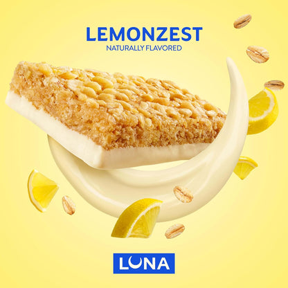 LUNA Bar Whole Nutrition Snack Bar — LemonZest, 1.69 oz (48g) × 12 Bars