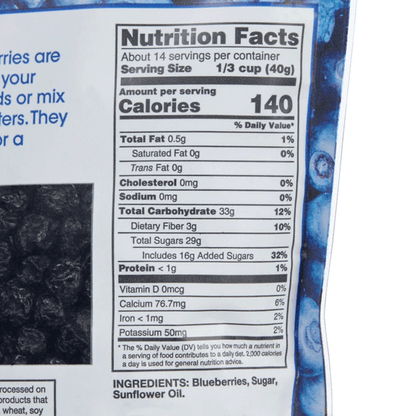 Kirkland Signature, Whole Dried Blueberries - 20 oz (1 lb 4 oz) / (567 g)