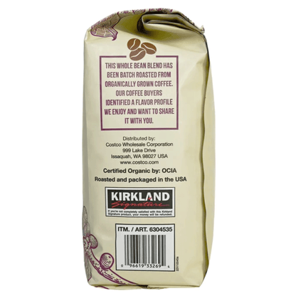 Kirkland Signature USDA Organic Whole Bean Blend - 2 lb (907 g) - 2 Bags