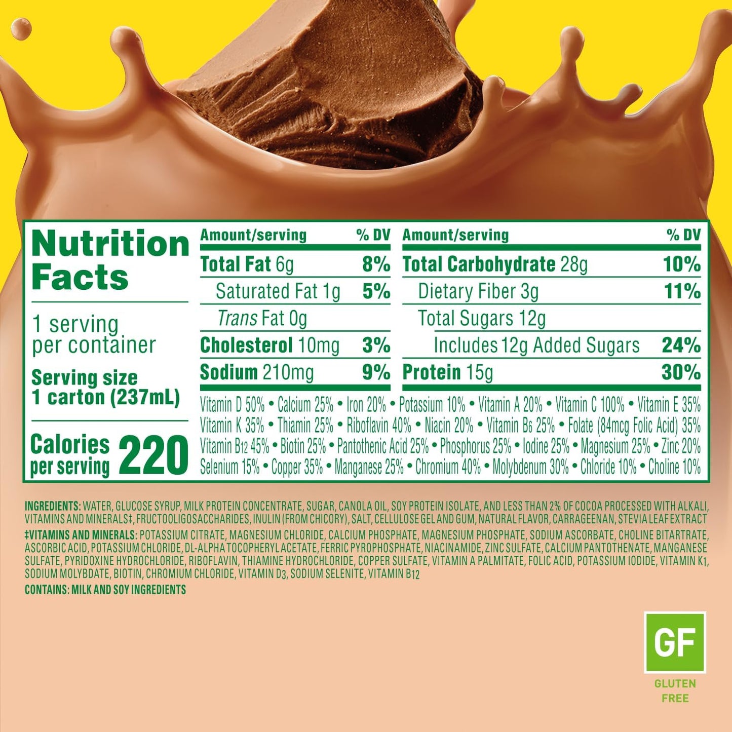 Carnation Breakfast Essentials High Protein with Fiber Drink — Rich Milk Chocolate, 8 fl oz (237mL) × 24 Cartons