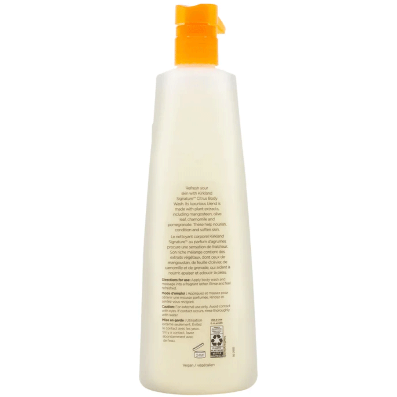 Kirkland Signature Liquid Body Wash, Natural Citrus, 27 fl oz (800 mL) - 2 Bottle Set