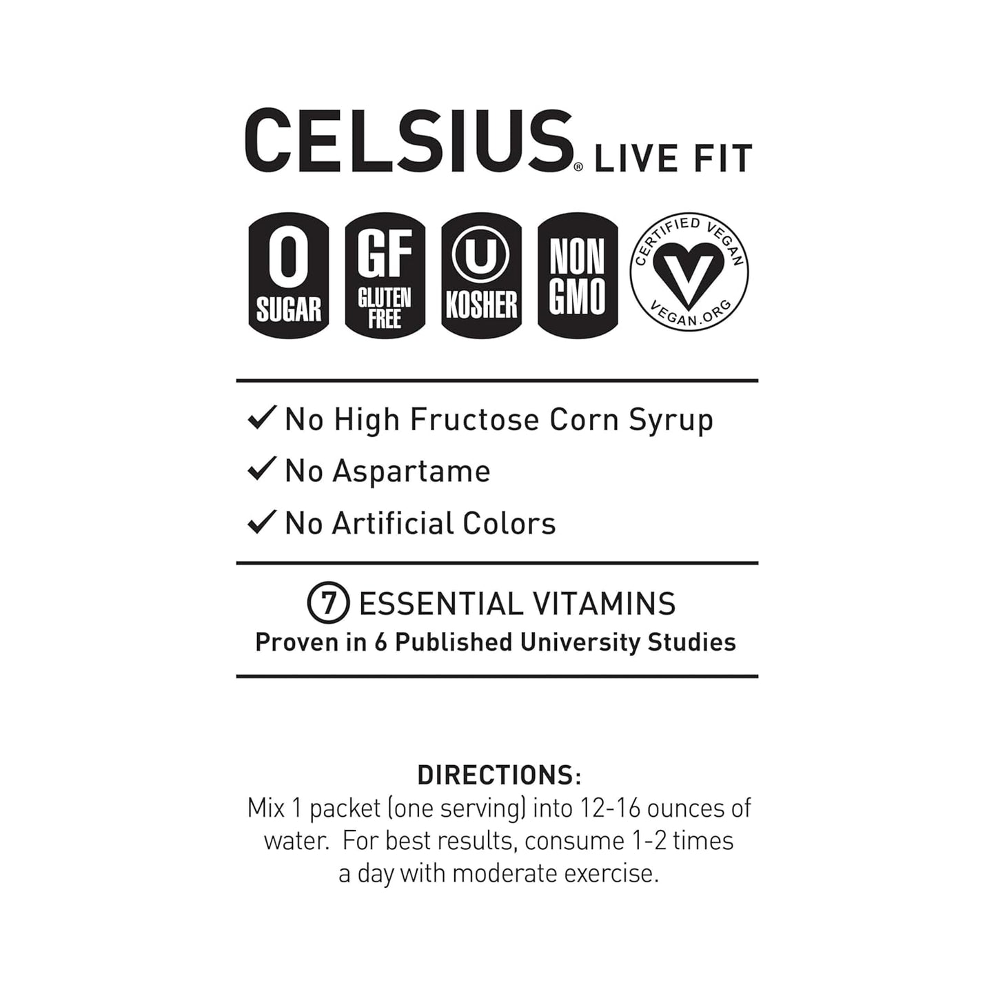 Celsius On-The-Go Powder Sticks — 14 Sticks per Pack
