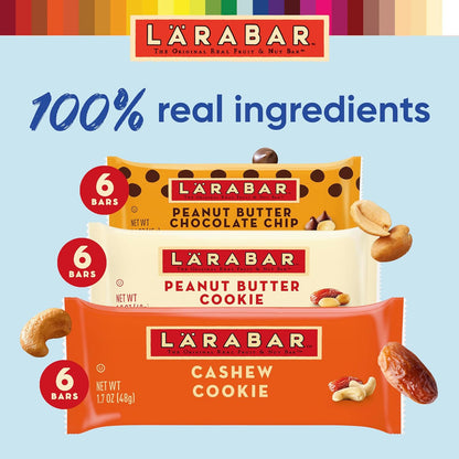 Larabar 라라바 과일 견과 바 — 버라이어티 팩, 45g (1.6 oz) × 18바