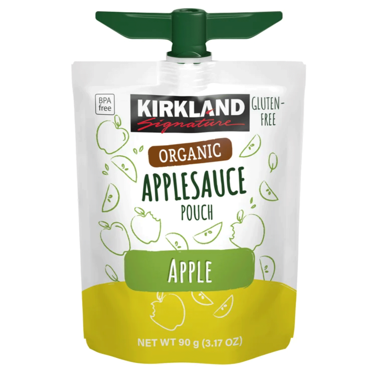 Kirkland Signature, Organic Applesauce - 3.17 oz (90 g) - 24 Pouches