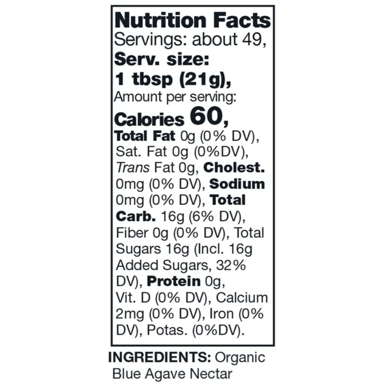 Kirkland Signature 커클랜드 시그니처 오가닉 블루 아가베 - 36 oz (1.02 kg) - 2병
