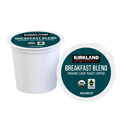 Kirkland Signature Coffee Organic Breakfast Blend K-Cup Pod - 120 K-Cup Pods