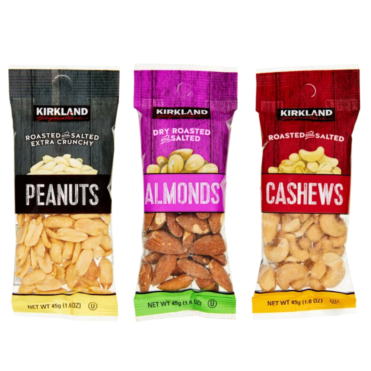 Kirkland Signature Variety Snacking Nuts, 1.6 oz (45 g) x 30 Bags