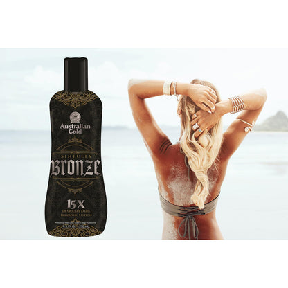 오스트레일리안 골드 신풀리 브론즈 15X 딥 다크 브론징 로션 - 8.5 fl oz (251 mL)
