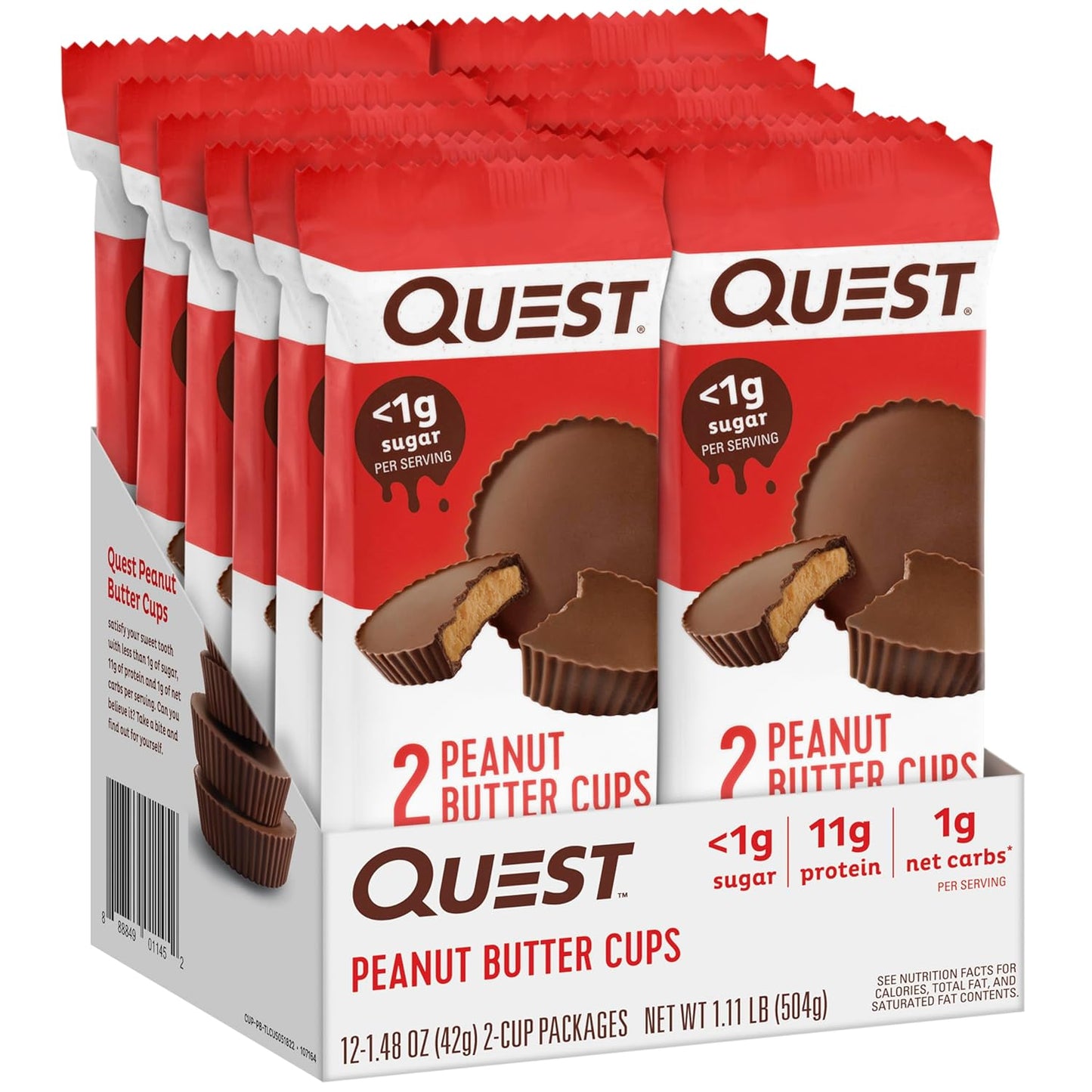 Quest Nutrition Peanut Butter Cups — 1.48 oz (42g) × 12 Cups