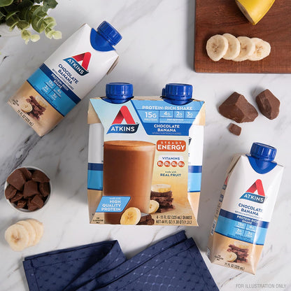 Atkins High Protein Shake — 11 fl oz (325mL) × 12 Bottles