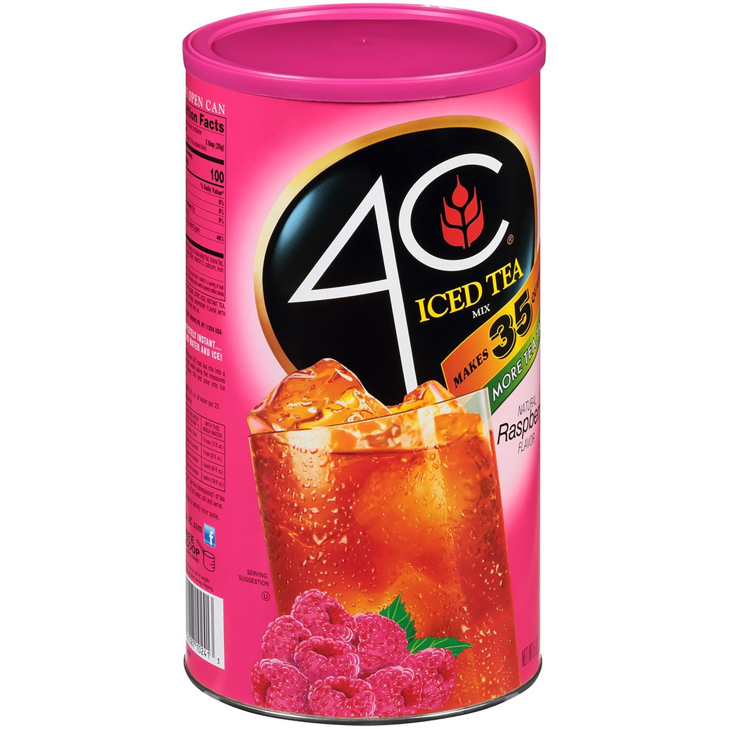 4C Raspberry Iced Tea Mix - 82.6 oz (2342g)