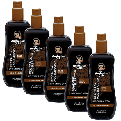 오스트레일리안 골드 다크 태닝 액셀러레이터 스프레이 젤 (브론저 함유) - 8 fl oz (237 mL)
