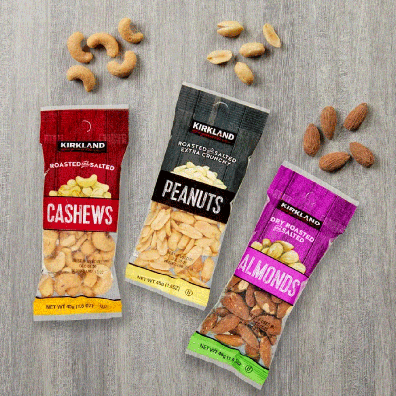 Kirkland Signature Variety Snacking Nuts, 1.6 oz (45 g) x 30 Bags