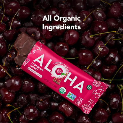 ALOHA 알로하 유기농 식물성 프로틴 바 — 56g (1.98 oz) × 12바