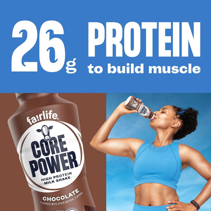 Core Power Protein Shake — 14 fl oz (414mL) × 12 Bottles