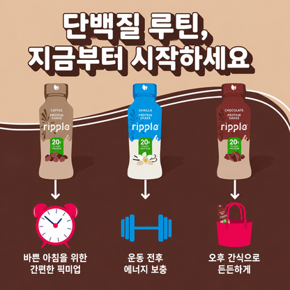 Ripple Plant Based Protein Shake — 12 fl oz (355mL) × 12 Bottles