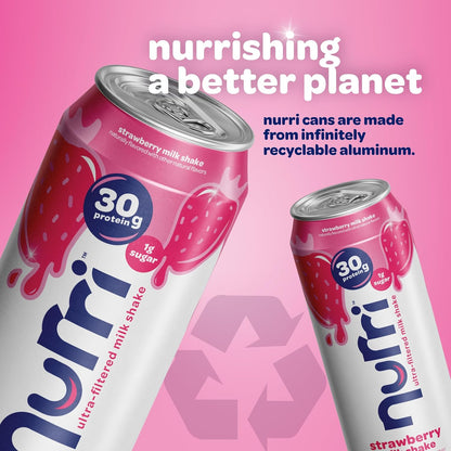 Nurri 30g Protein Ultra Filtered Milk Shake — 11 fl oz (325mL) × 10 Cans