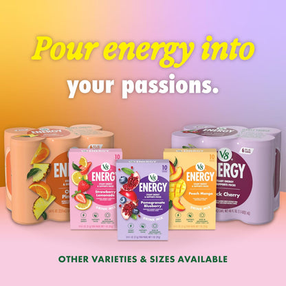 V8 +Energy Juice Drink — 8 fl oz (237mL) × 24 Cans