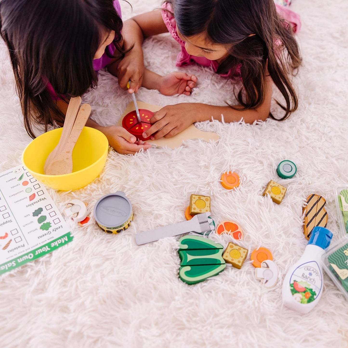 Melissa & Doug 멜리사 앤 더그 나무 샐러드 만들기 세트