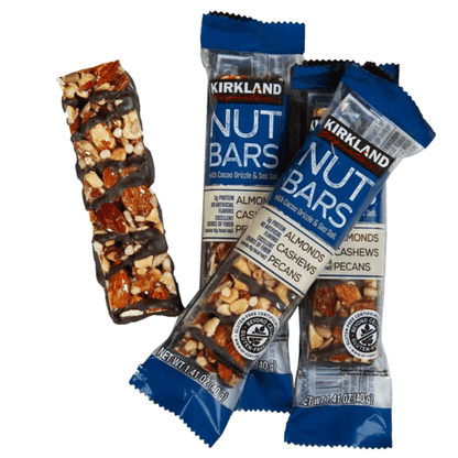 Kirkland Signature 커클랜드 시그니처 코코아 드리즐 & 천일염 너트 바 - 1.41 oz (40 g) - 30 Bars