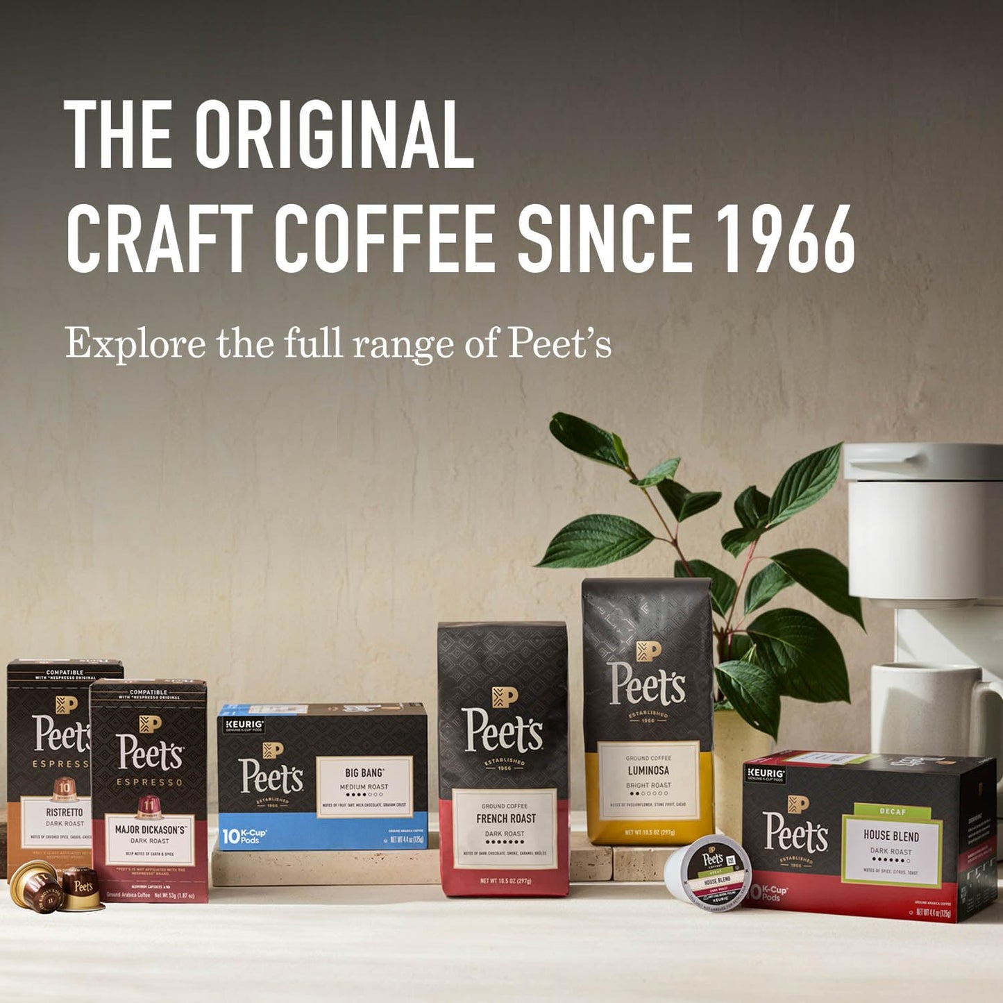 Peet's Coffee K-Cup Pods — 60 Pods