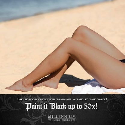 Millennium Tanning 밀레니엄 태닝 페인트 잇 블랙 50X — 입문용 이중 브론저 로션
