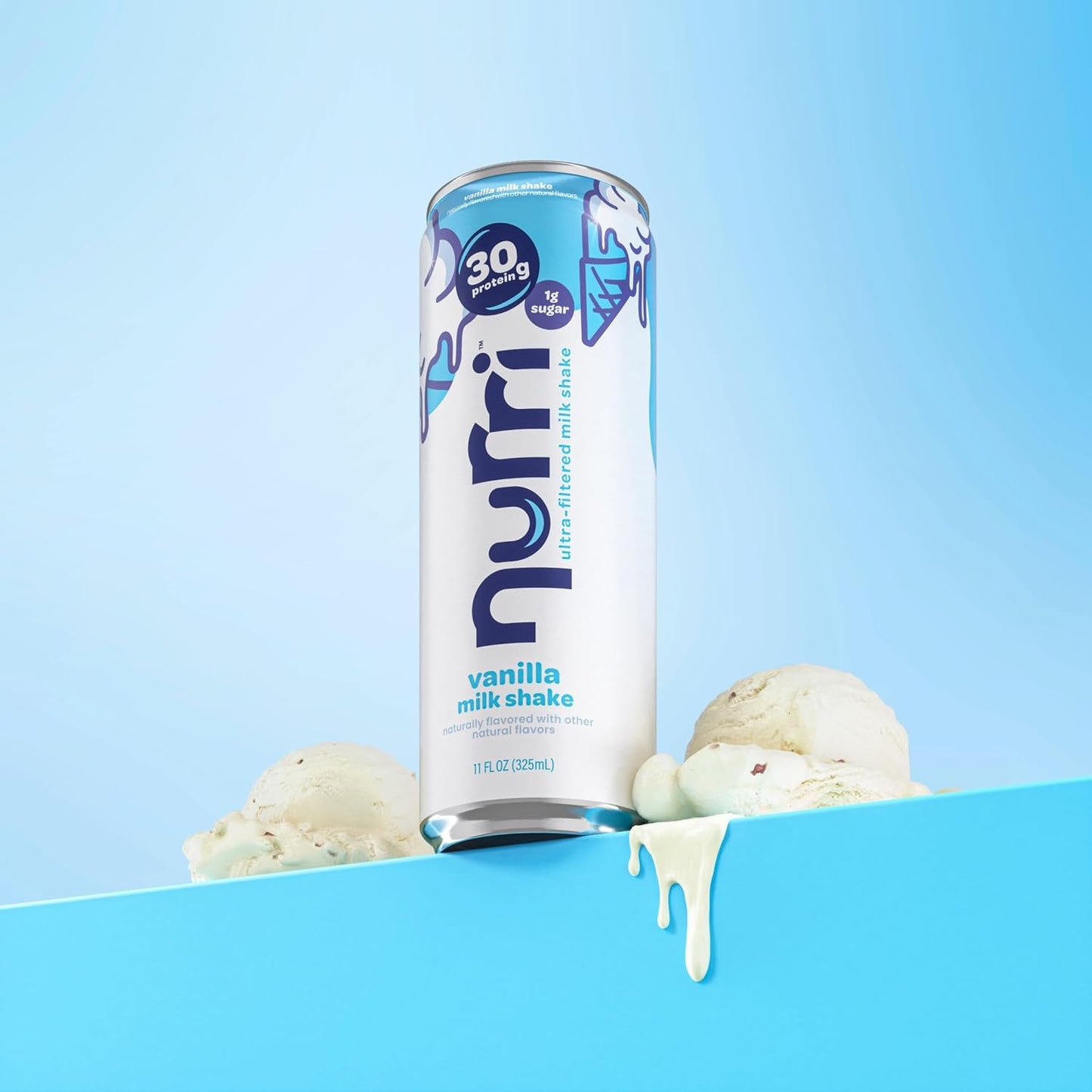Nurri 30g Protein Ultra Filtered Milk Shake — 11 fl oz (325mL) × 10 Cans