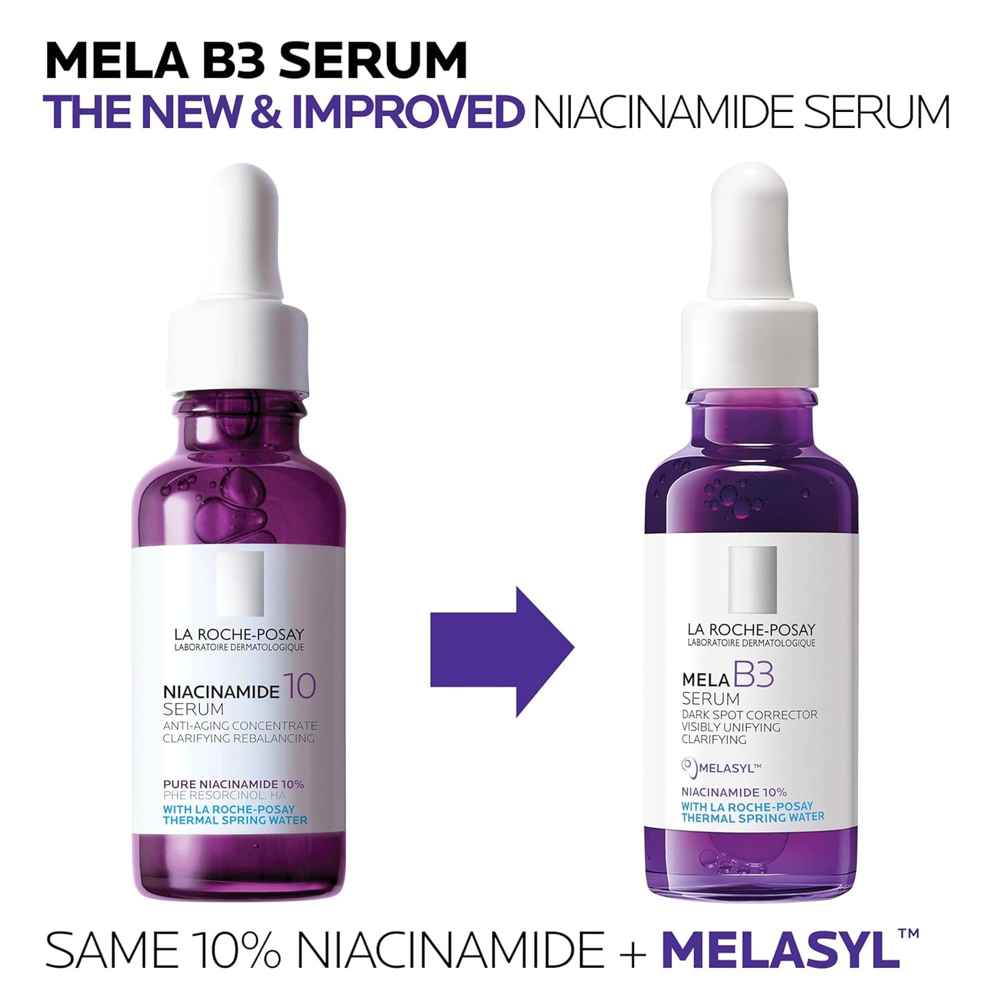 La Roche-Posay 라로슈포제 멜라 B3 세럼 — Melasyl + 10% 나이아신아마이드 기미 세럼