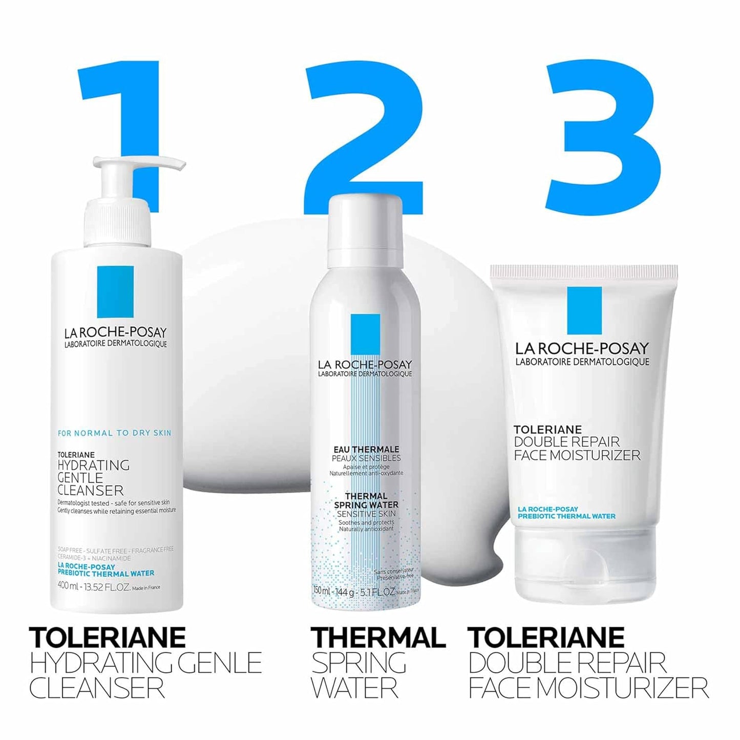 La Roche-Posay 라로슈포제 톨레리앙 하이드레이팅 클렌저 — 건성 민감성 피부용