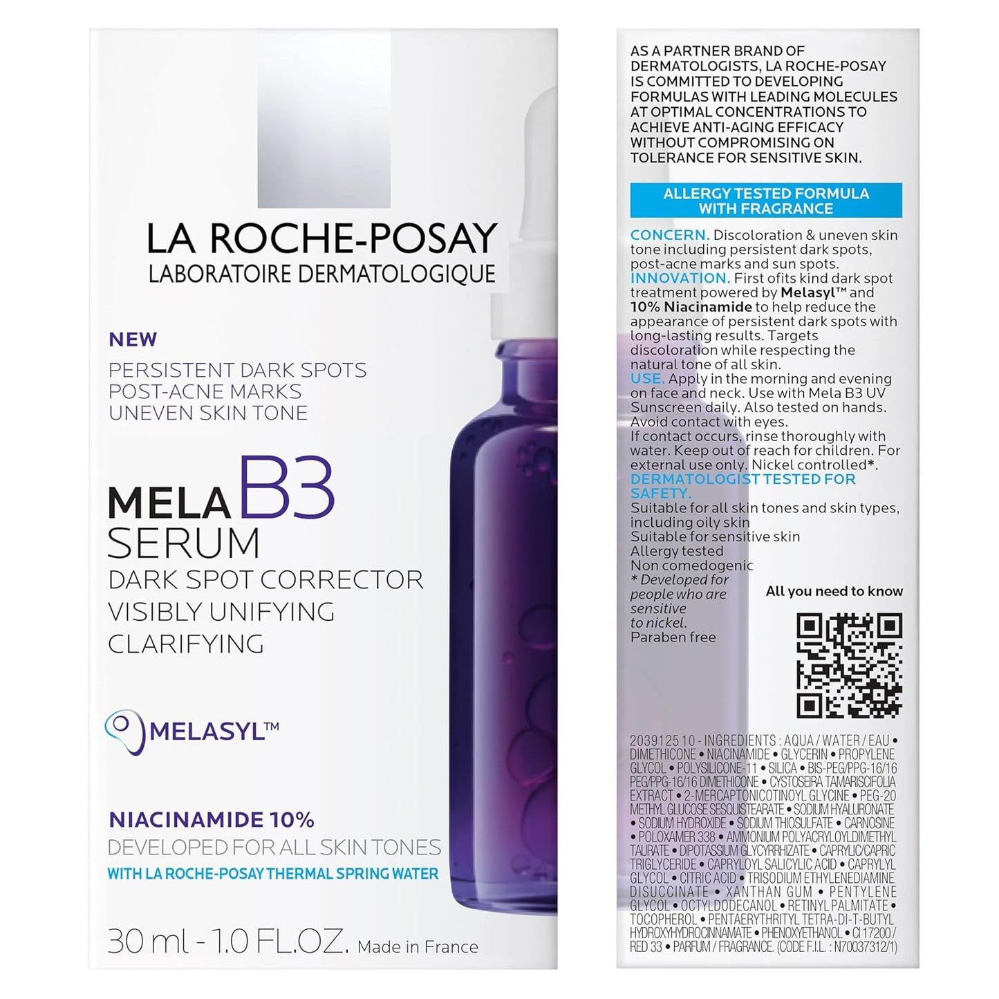La Roche-Posay 라로슈포제 멜라 B3 세럼 — Melasyl + 10% 나이아신아마이드 기미 세럼
