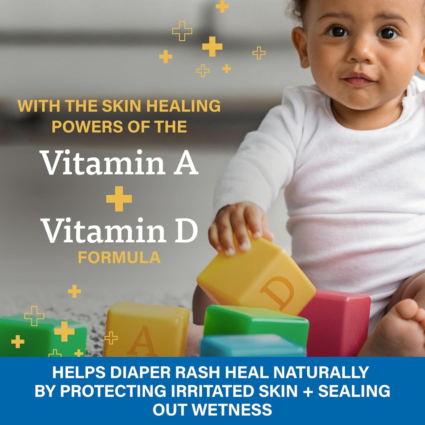 A+D Zinc Oxide Diaper Rash Cream — 10% Zinc Oxide, Fragrance-Free