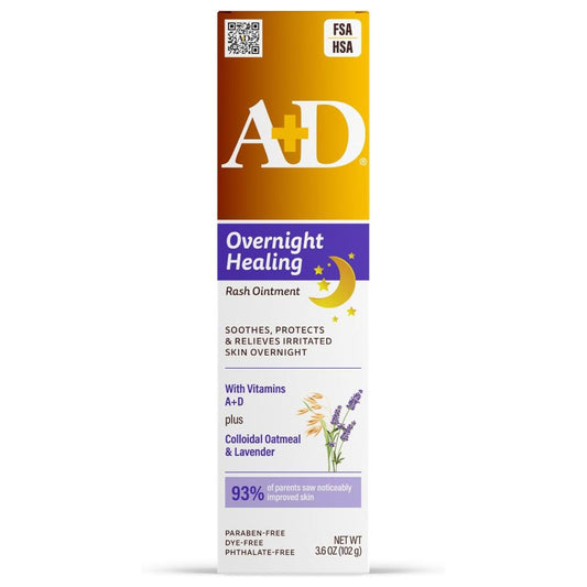 A+D Overnight Healing Ointment — Colloidal Oatmeal & Lavender