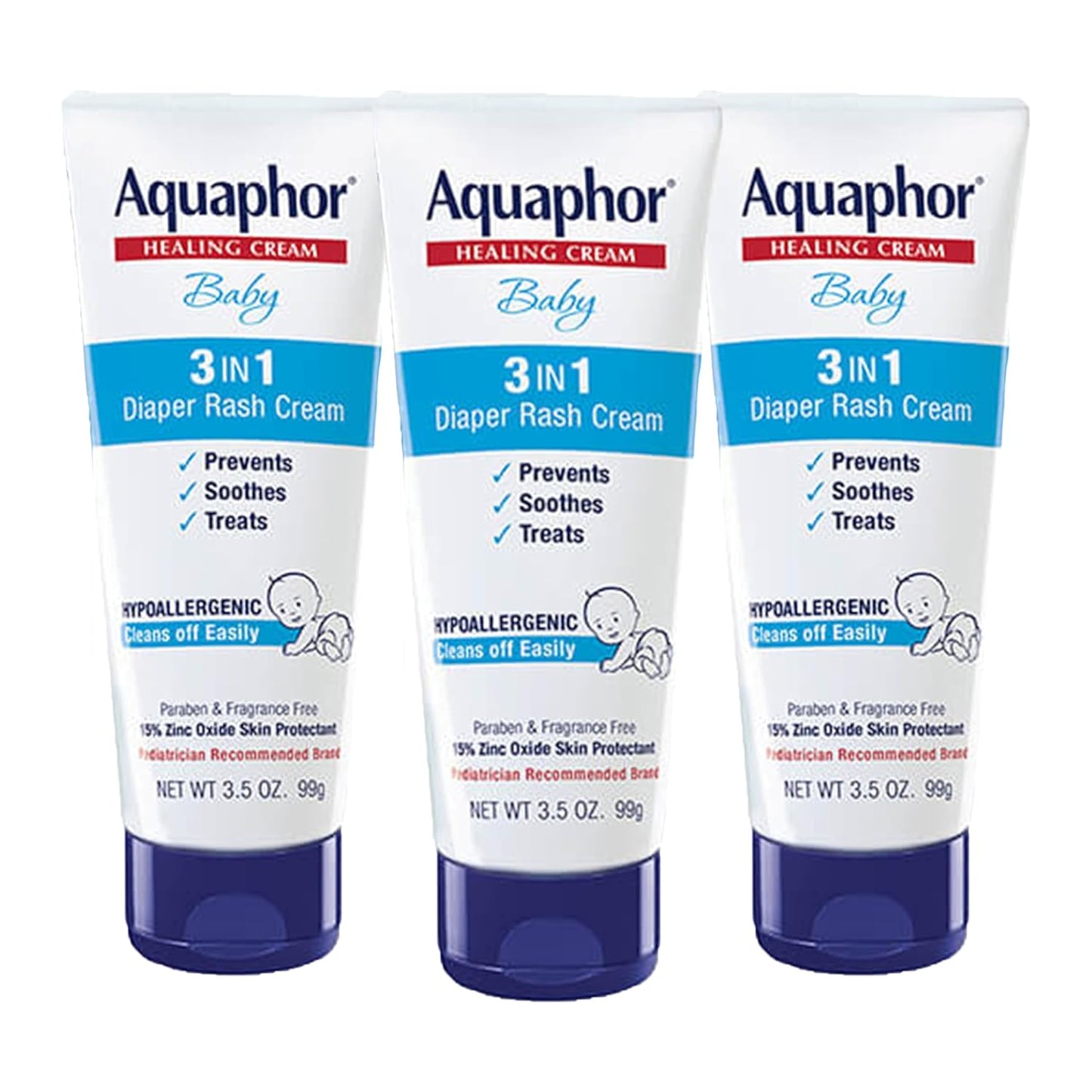 Aquaphor 아쿠아포 베이비 기저귀 발진 크림 — 13% 산화아연 + 판테놀