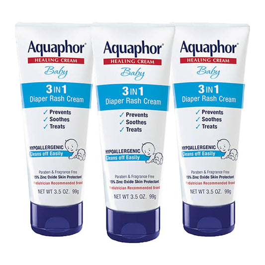 Aquaphor Baby Diaper Rash Cream — 13% Zinc Oxide with Panthenol