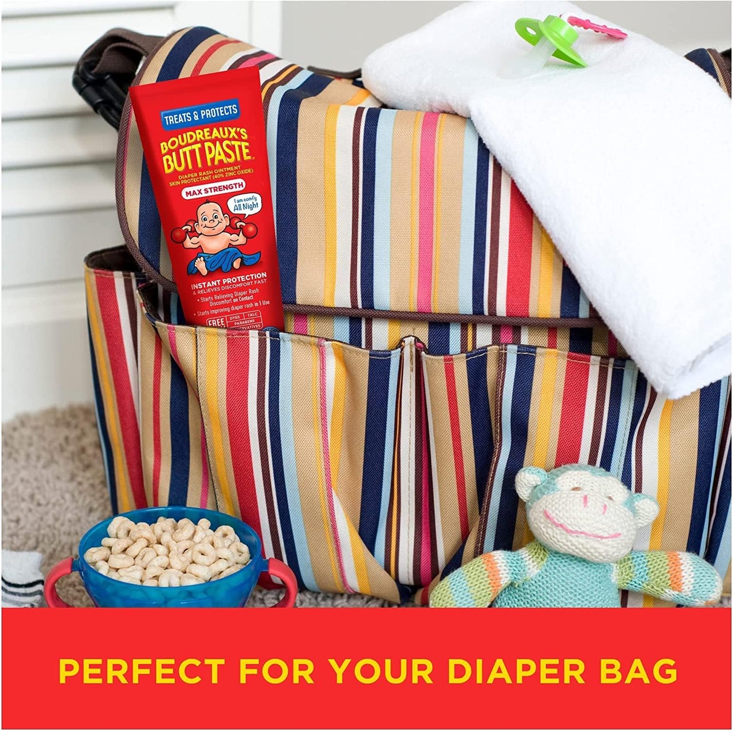 Boudreaux's Butt Paste Max Strength — 40% Zinc Oxide Diaper Rash Paste