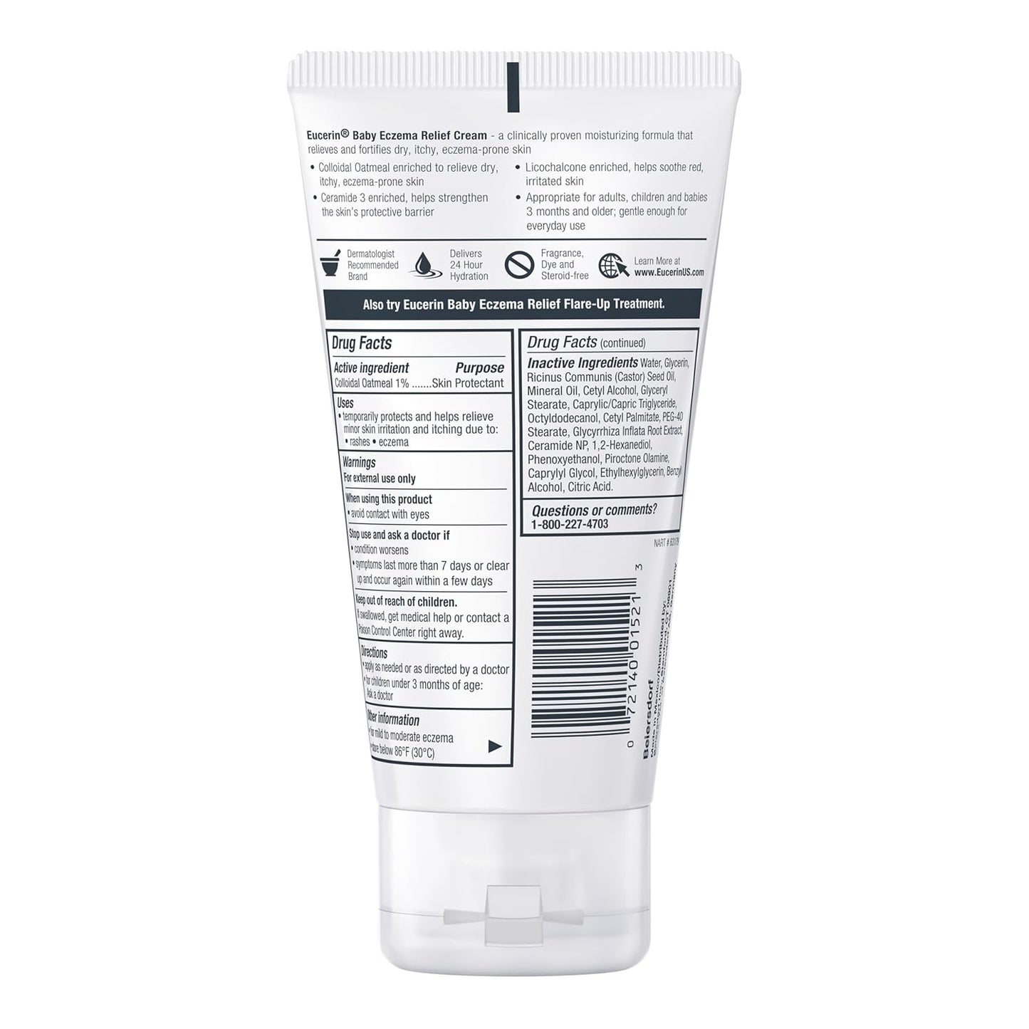 Eucerin Baby Eczema Relief Cream — Colloidal Oatmeal, Steroid-Free
