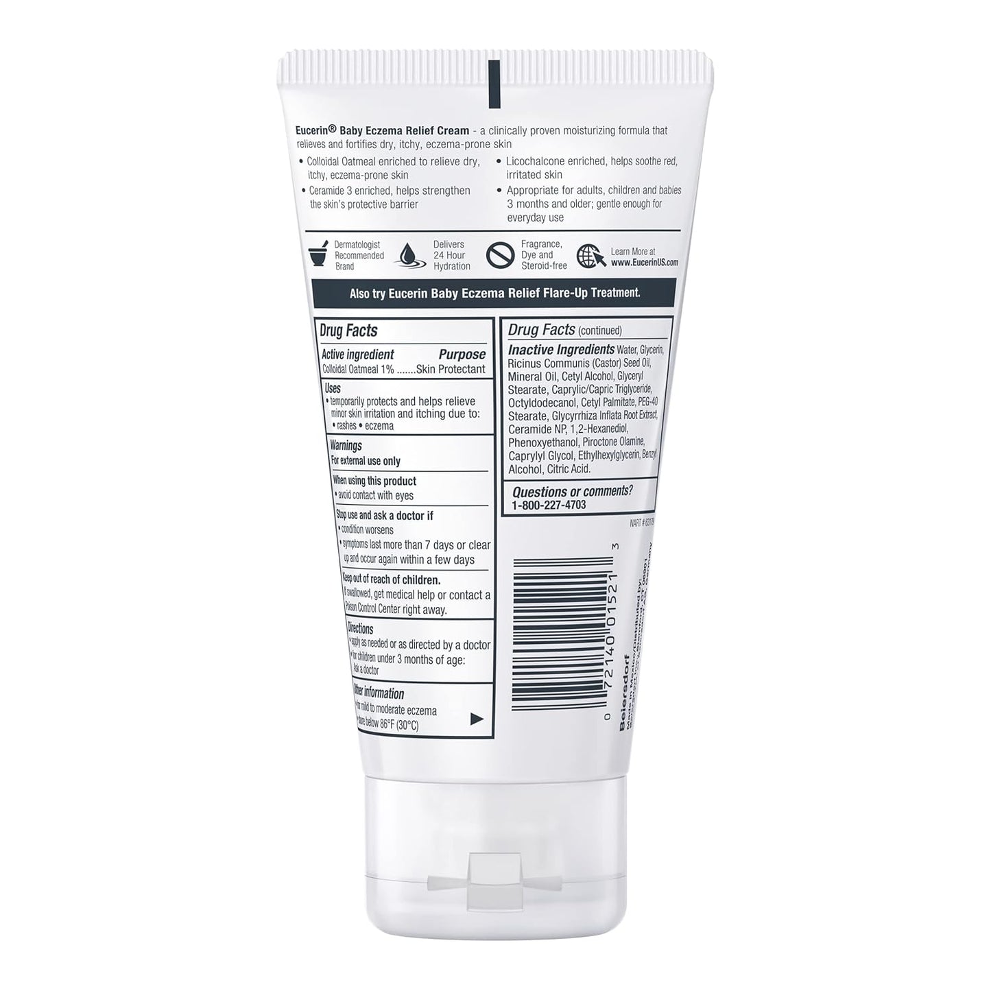 Eucerin Baby Eczema Relief Cream — Colloidal Oatmeal, Steroid-Free