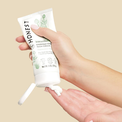 The Honest Company 더 아니스트 컴퍼니 기저귀 발진 크림 — 13% 산화아연, 저자극