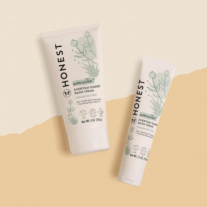 The Honest Company 더 아니스트 컴퍼니 기저귀 발진 크림 — 13% 산화아연, 저자극