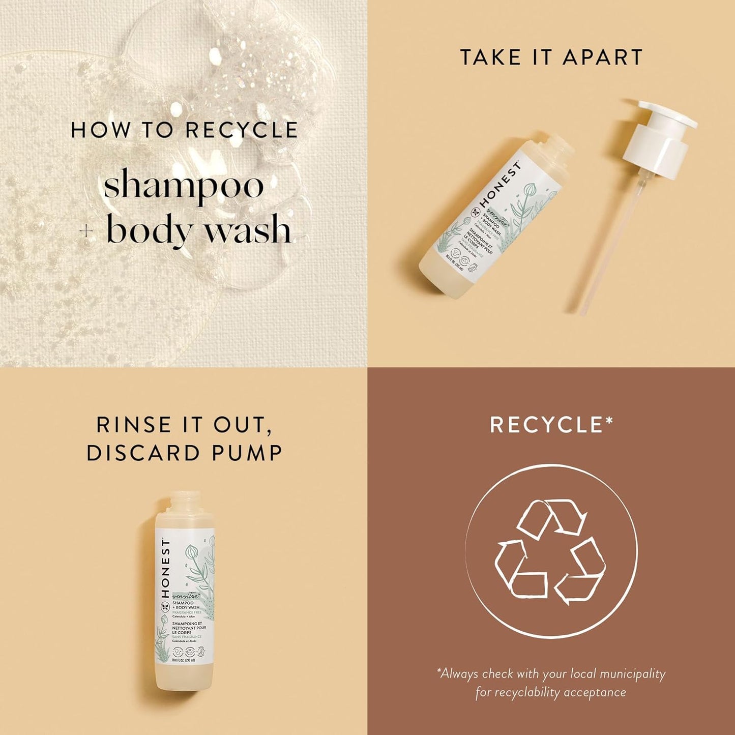 The Honest Company 2-in-1 Baby Wash — Tear-Free, Sulfate-Free
