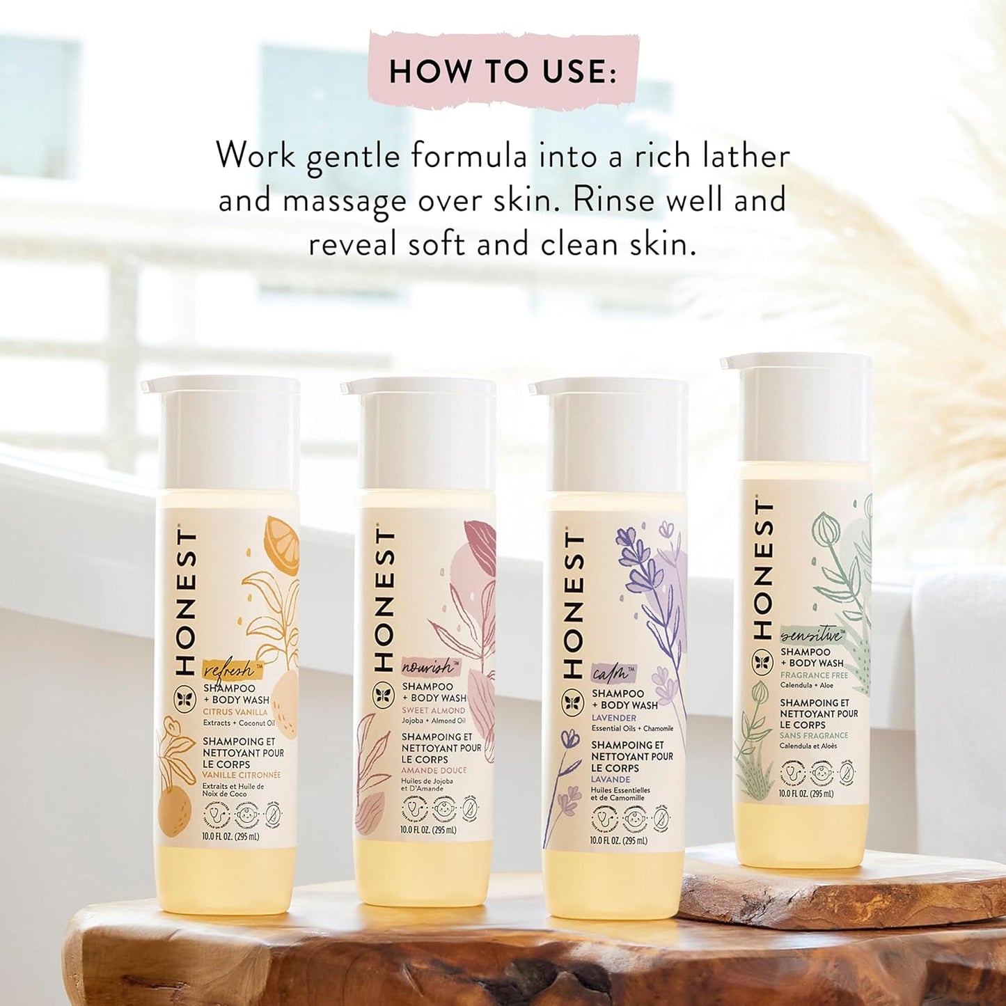 The Honest Company 2-in-1 Baby Wash — Tear-Free, Sulfate-Free