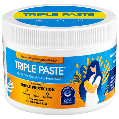 Triple Paste 트리플 페이스트 기저귀 발진 크림 — 12.8% 산화아연, 저자극