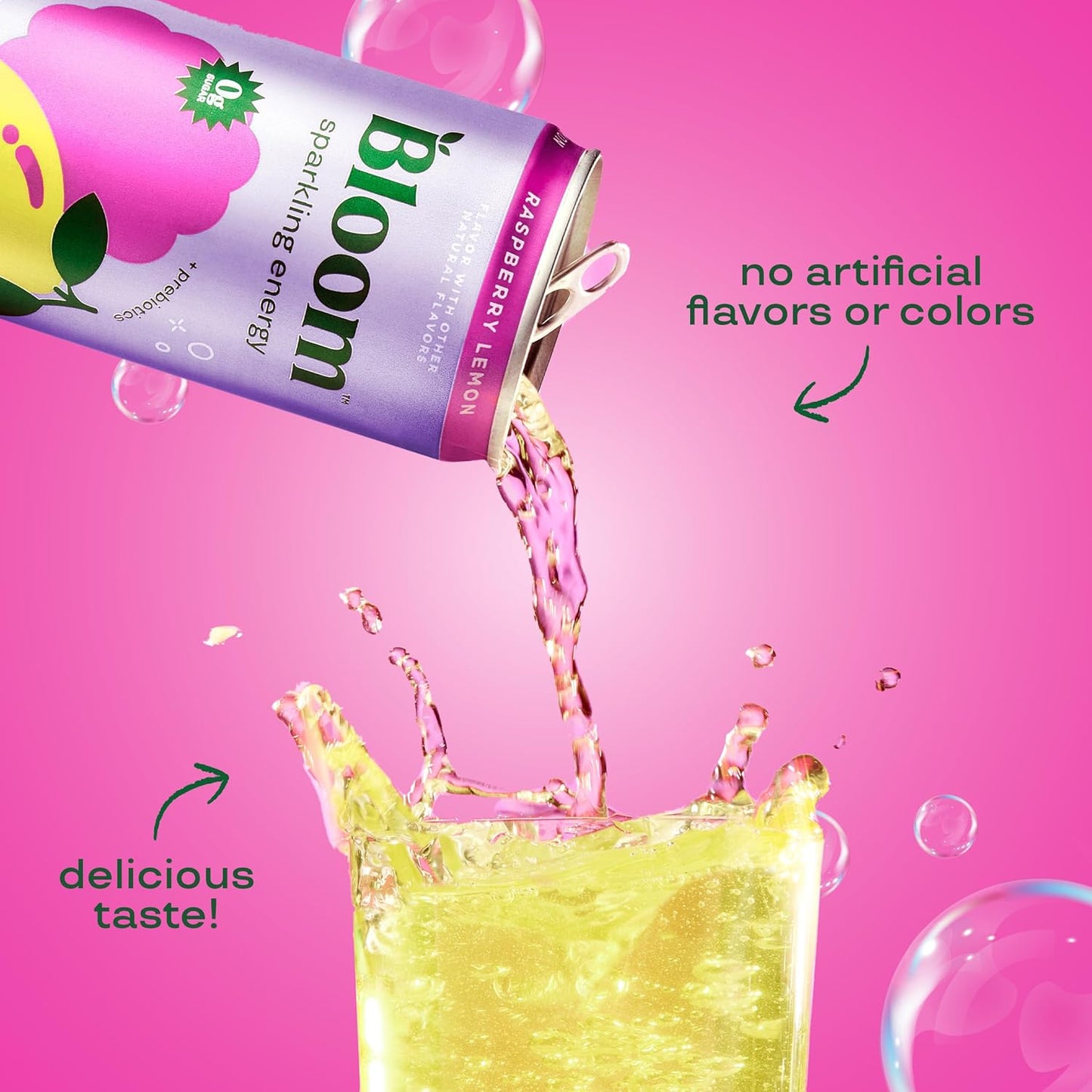 Bloom Nutrition Sparkling Energy Drink (Variety Pack) — 12 fl oz (355mL) × 12 Cans