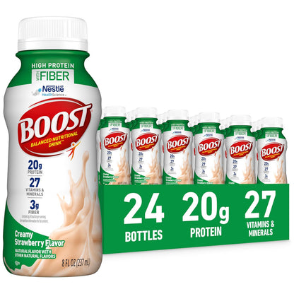BOOST High Protein with Fiber Drink — 8 fl oz (237mL) × 24 Bottles